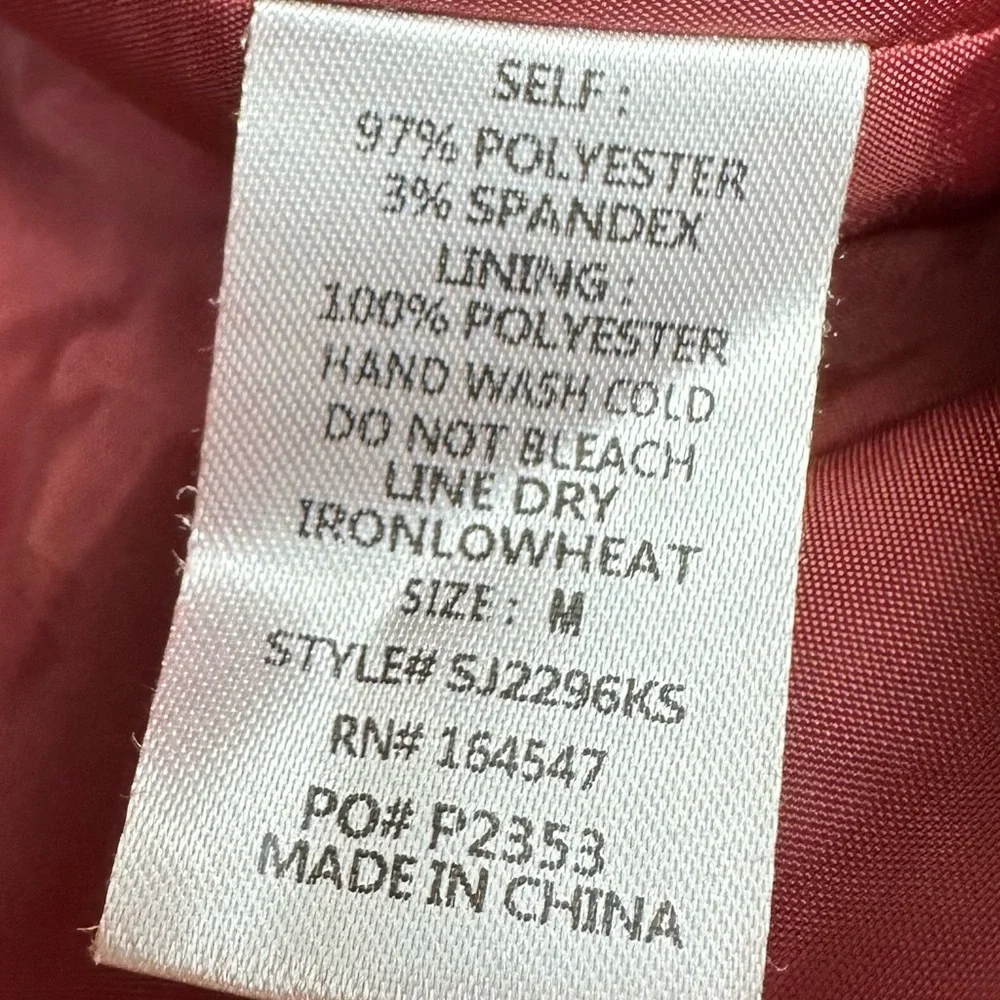 Flawless Women’s Fringe Faux Suede Jacket in Rust Size Medium - Picture 6 of 6